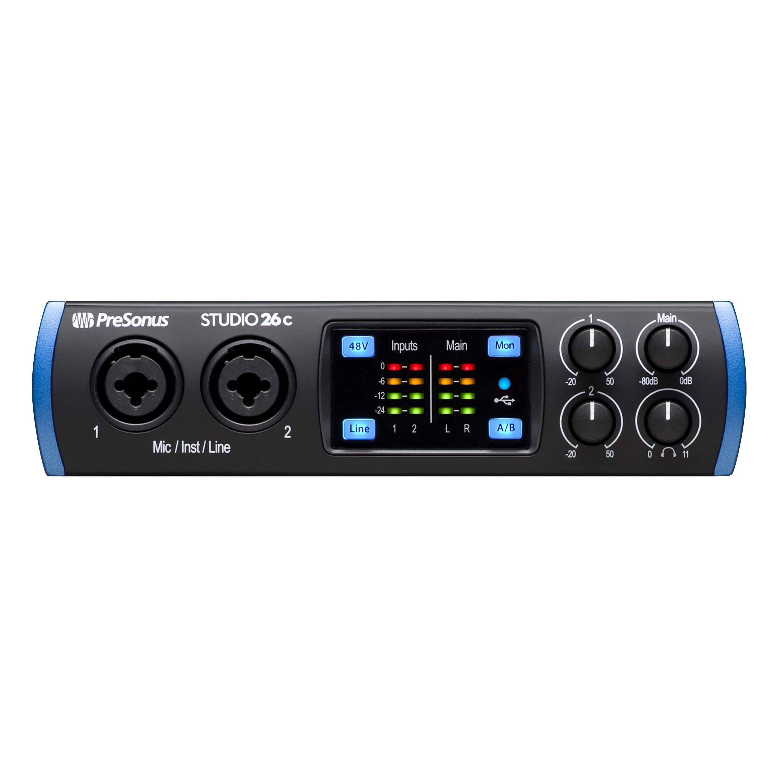 PreSonus Studio 26C USB-C Audio Interface - Megean
