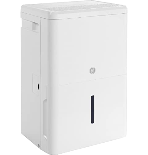 GE Energy Star Portable Dehumidifier 35 Pint, Perfect for Bedroom, Basement & Garage or Rooms up to 3000 Sq Ft, Ideal for High Humidity Areas