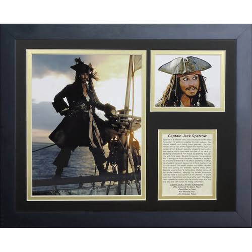 Legends Never Die Captain Jack Sparrow Framed Memorabilia