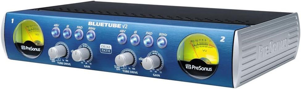 PreSonus BlueTube DP v2 2-channel Microphone Preamplifier with 1 Year Free Extended Warranty