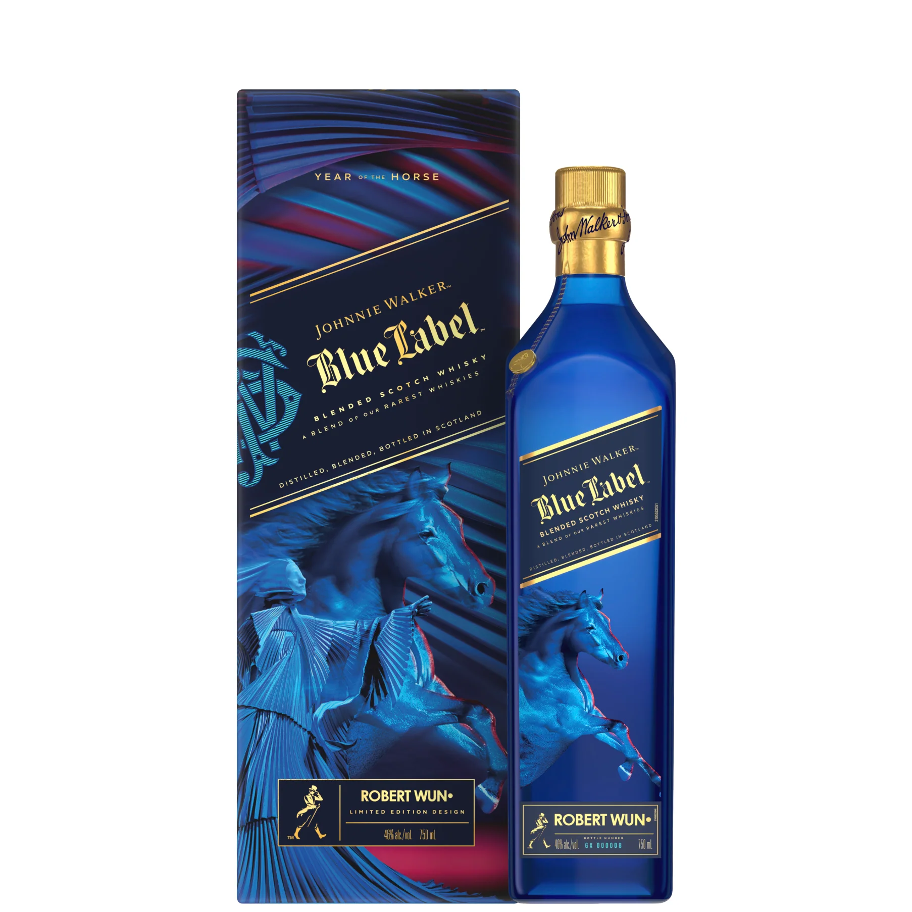 Johnnie Walker Blue Label Lunar Edition Year of The Horse 2026 750ml - Nestor Liquor