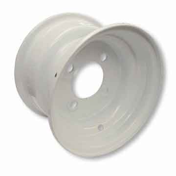 8"Steel ATV Wheel, 5 3/8" Wide,  Four 1/2" Bolt Holes on 4" Circle