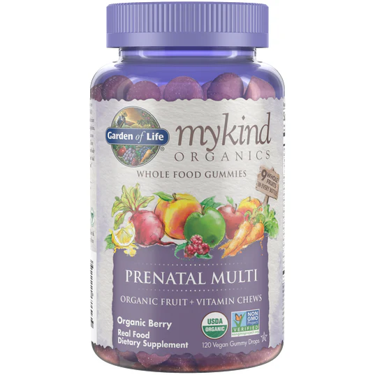 Mykind Prenatal Multi-Berry 120 Gummy by Garden Of Life - Kansas Nuitrition - HNZSDS