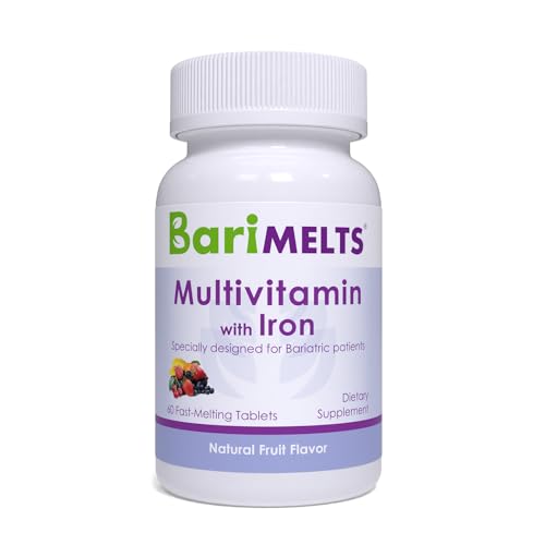 BariMelts Bariatric Multivitamin with Iron - 1 Month Supply (60 Fast-Dissolving Tablets) - Post-Op Bariatric Vitamins - Kansas Nuitrition - HNZSDS