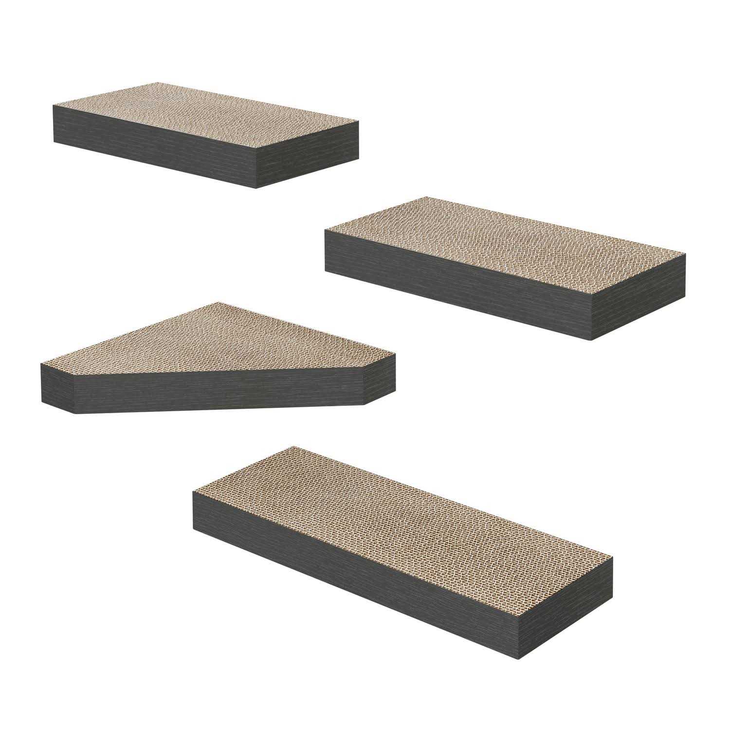 Way Basics Cat Scratcher Floating Shelf Combo - Pet Supplies online store