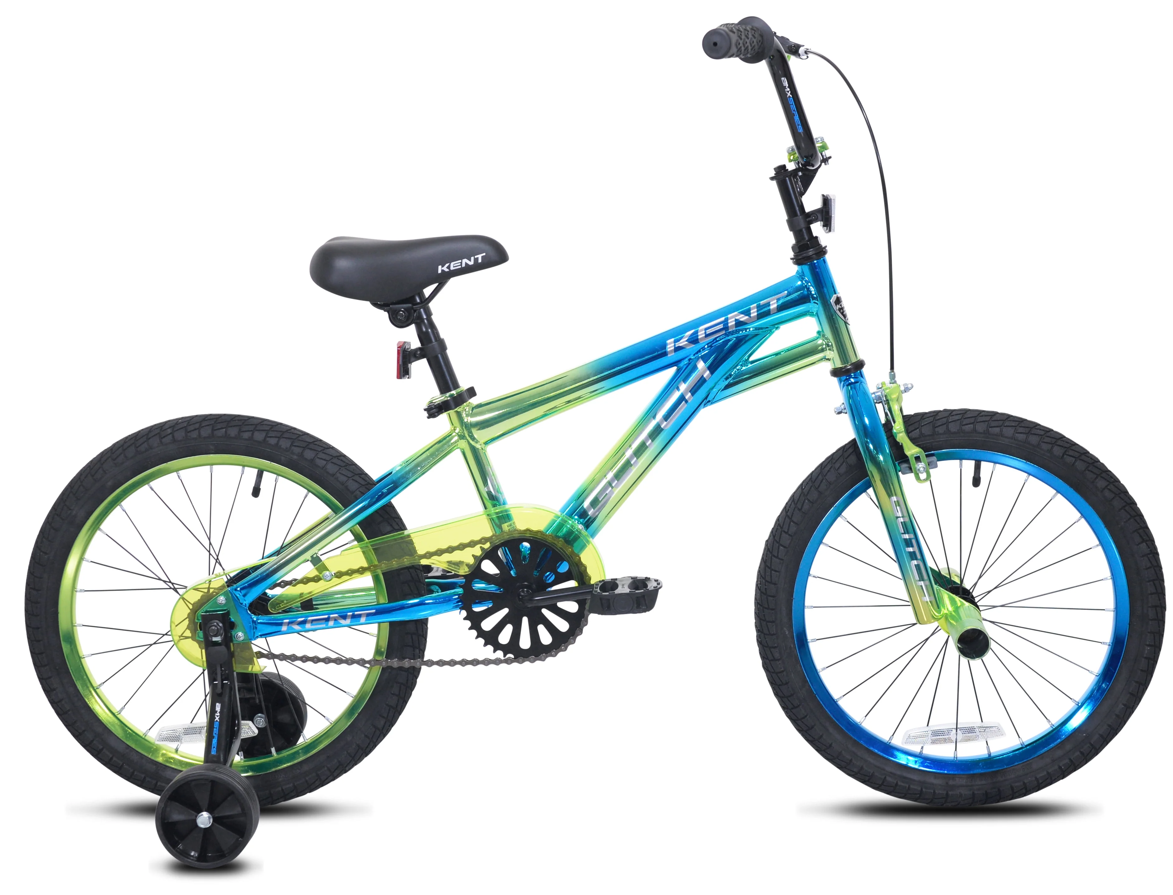 Kent 18 Boys Glitch BMX Child Bike, Blue/Green