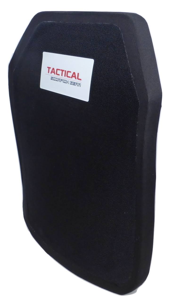 Tactical Scorpion Gear Level IV PE Alumina Polyethylene Curved Body Armor 11x14 - Level IV
