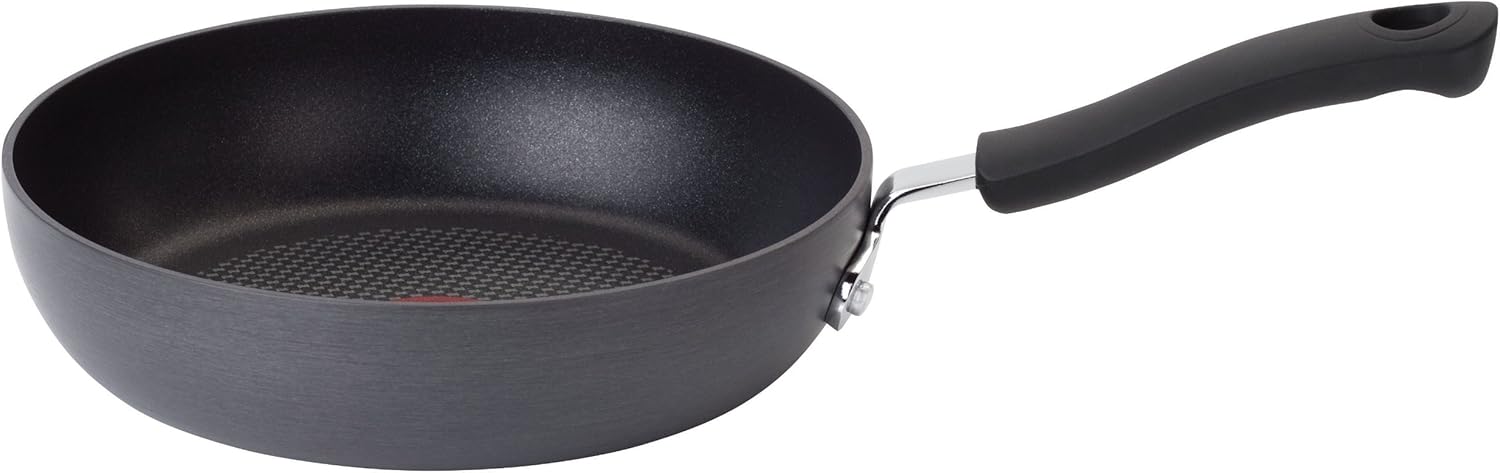 T-fal E76507 Ultimate Hard Anodized Scratch Resistant Titanium Nonstick Thermo-Spot Heat Indicator Anti-Warp Base Dishwasher Safe Oven Safe PFOA Free