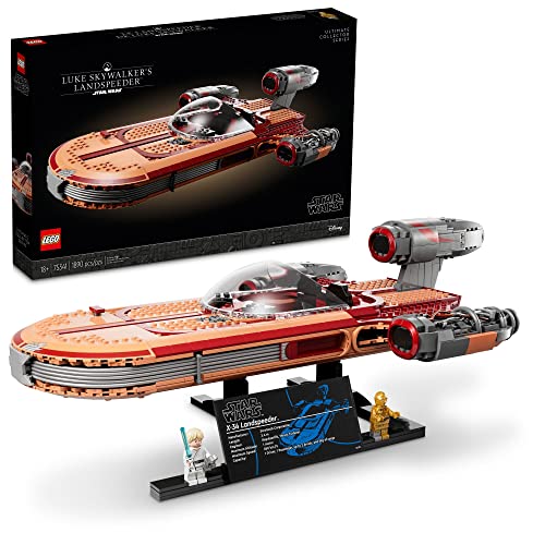 LEGO Star Wars Luke Skywalker's Landspeeder 75341, Ultimate Collector Series Star Wars Building Kit for Adults