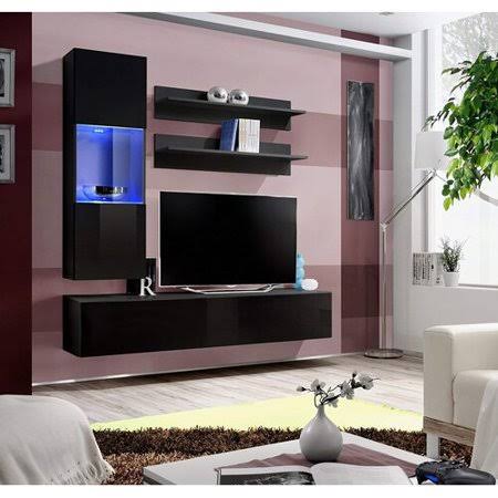 Wacker Floating Entertainment Center for TVs Up to 70x22 Orren Ellis Color: Black - Avayadevconnect