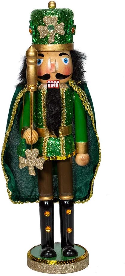 Kurt S. Adler 15-Inch Irish Cape Nutcracker, Multi