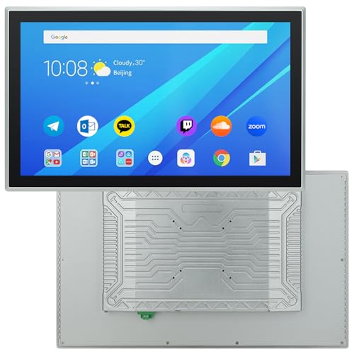 17 inch Android 11 Industrial Embedded Interactive Touchscreen Monitor, Capacitive Multi-Touch Tablet with Front IP65 Monitor, RAM 4G & ROM 32G