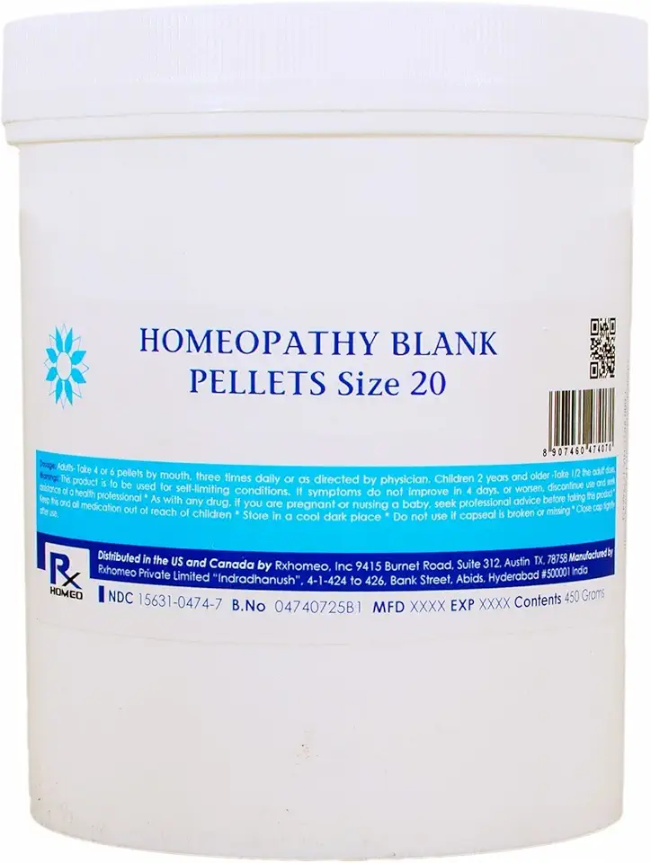 Sugar GLOBULES - Homeopathy Blank PELLETS Size 20 - US DMF Grade - Kansas Nuitrition - HNZSDS