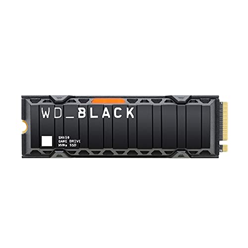WD_BLACK 1TB SN850 NVMe Internal Gaming SSD Solid State Drive with Heatsink - Works with PlayStation 5, Gen4 PCIe, M.2 2280, Up to 7,000 MB/s