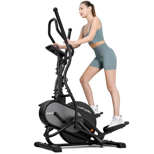 THERUN Elliptical Exercise Machine, 3-in-1 Cardio Climber Stepping Elliptical Machine for Home