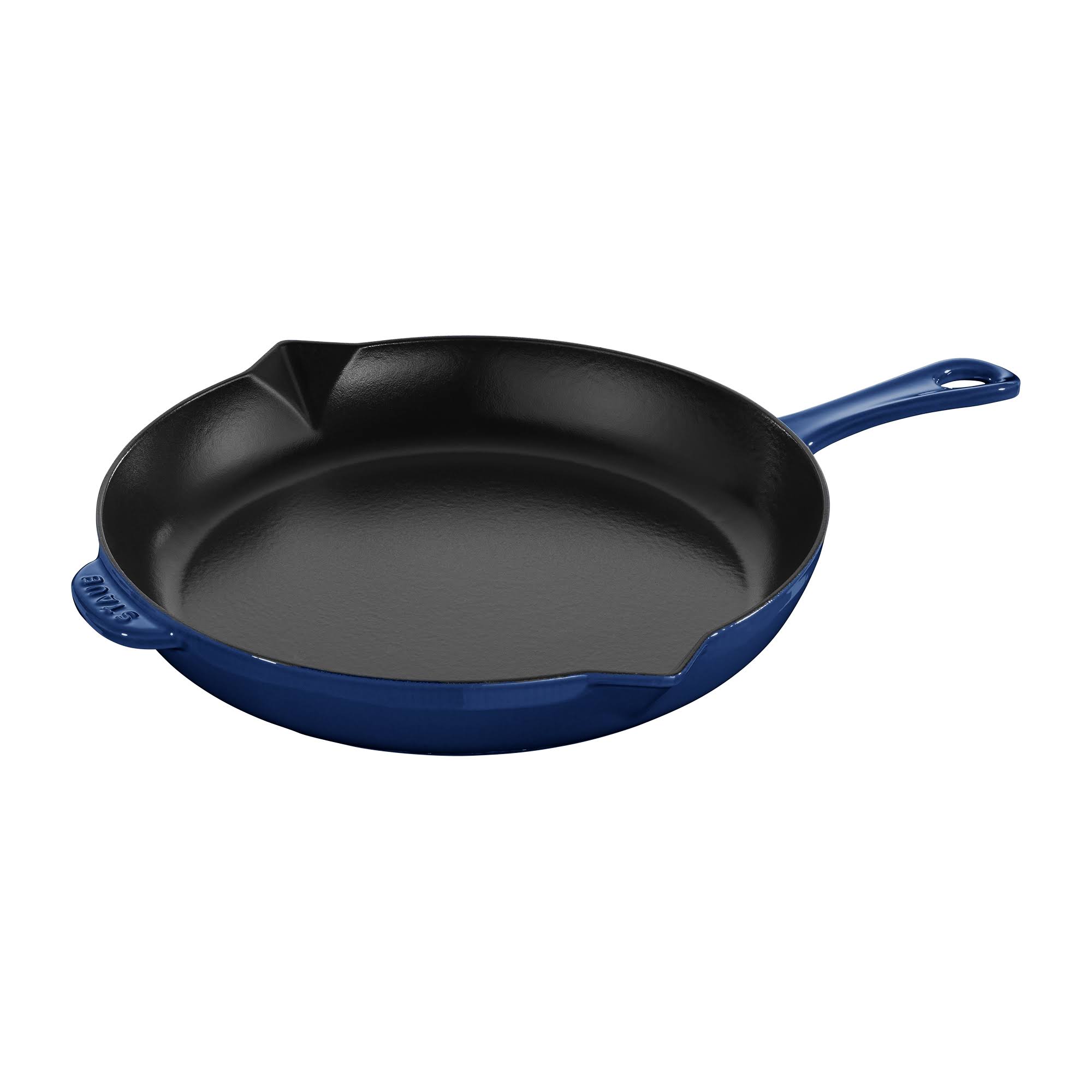 Staub Cast Iron Fry Pan, 12-in, Dark Blue