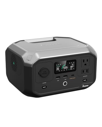Portable Power Station Andes 300, 266Wh Battery with 300W AC/100W USB-C Output, 1Hr Fast Charging, 8.2lbs Solar Generator for RV, Outdoors
