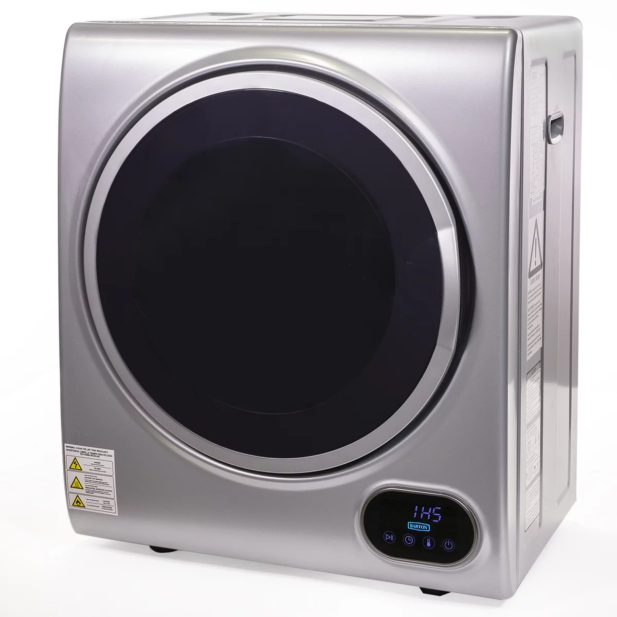 Barton Front Load 2.8kg Automatic Laundry Dryer Machine Timer Control Panel 19.75 x 15.5 x 23.5inch
