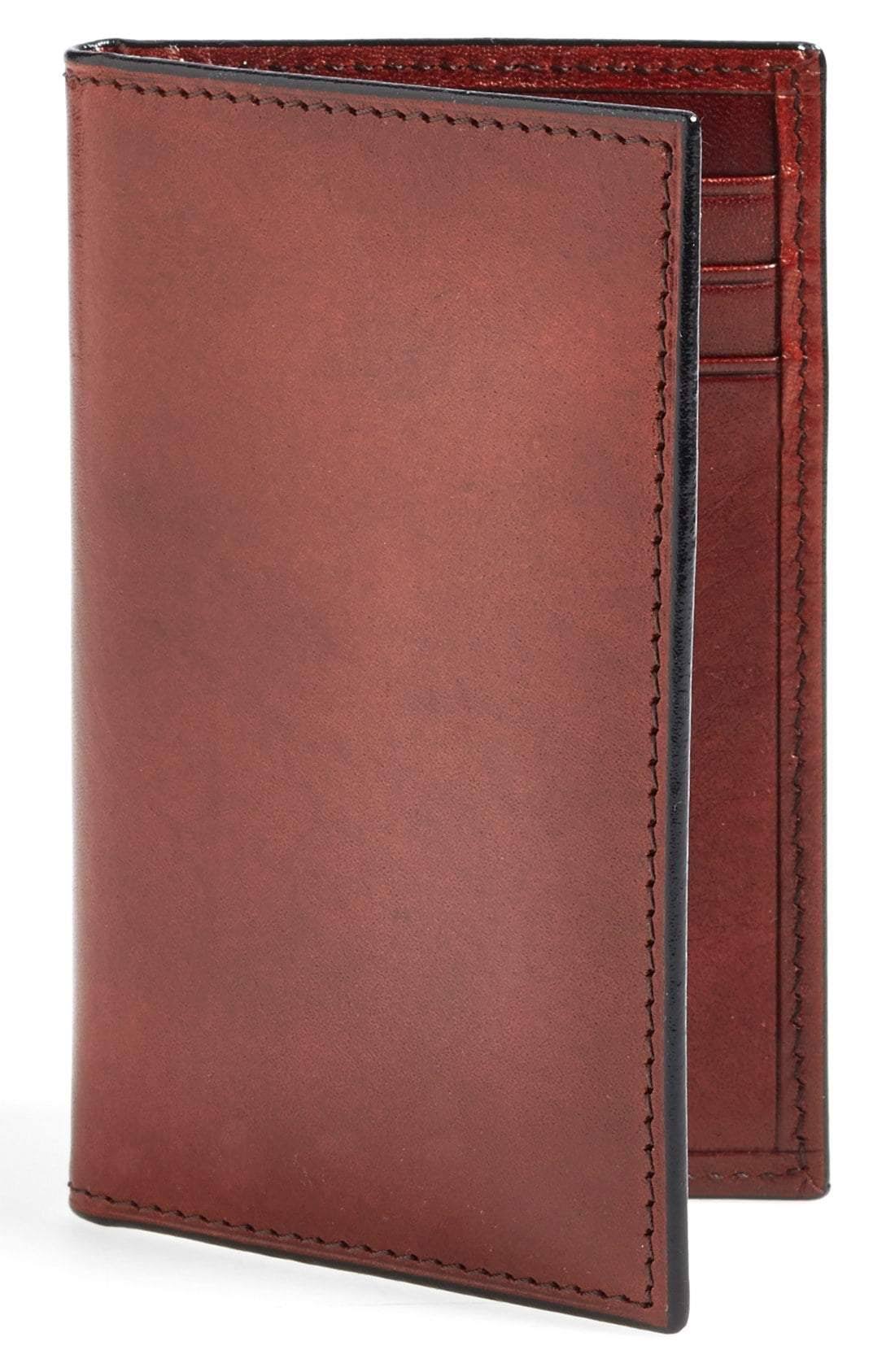 Bosca Old Leather 8 Pocket Credit Card Case Dark Brown