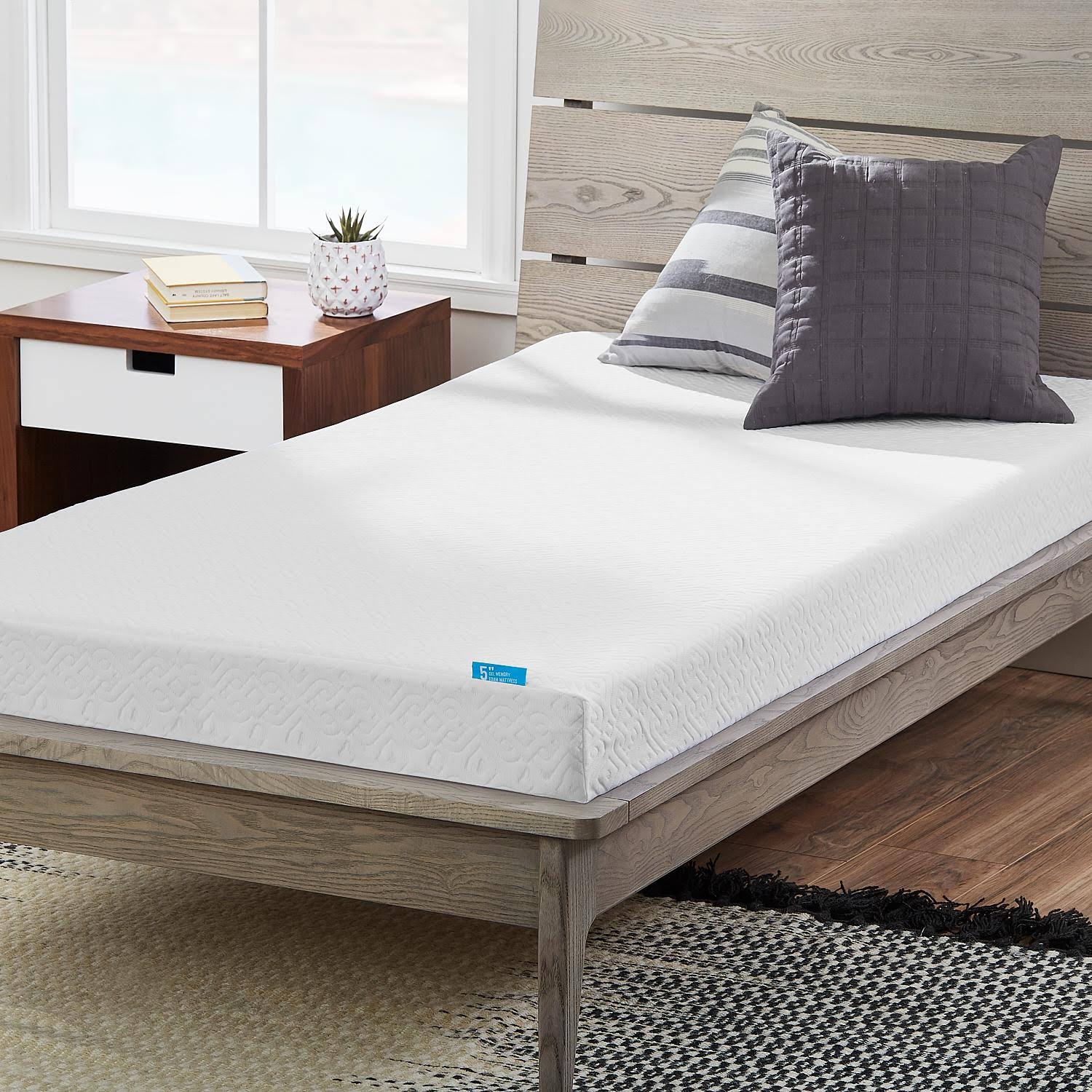 Lucid Comfort Collection 5x22 Gel Memory Foam Mattress - Twin