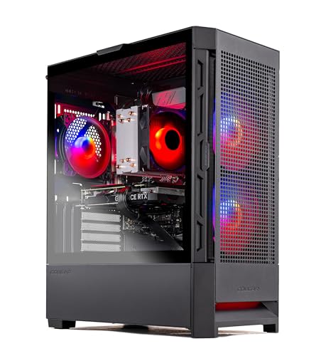 Skytech Chronos Gaming PC Desktop – AMD Ryzen 7 5700X 3.4 GHz, NVIDIA RTX 4070, 1TB NVME SSD, 16GB DDR4 RAM 3200, 750W Gold PSU, 240mm AIO