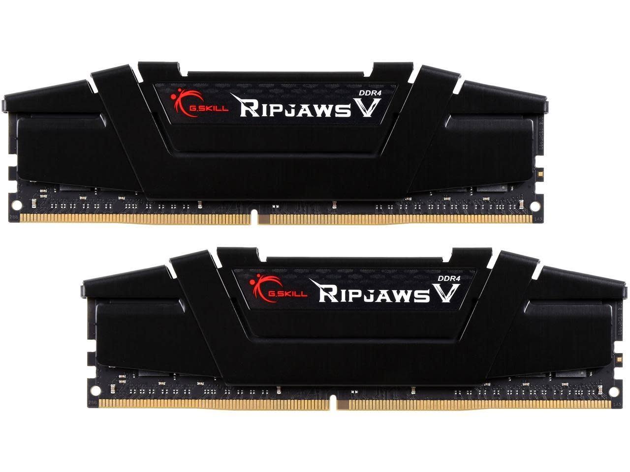 G.SKILL Ripjaws V 32GB (2x16GB) DDR4-3200 Cl16-18-18-38 1.35V 288pin Dual Channel Memory Kit - Black - Megean