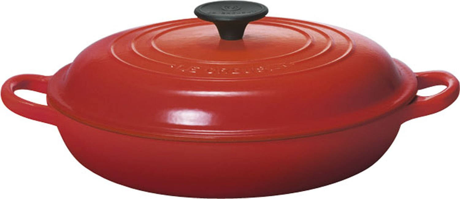Le Creuset Cerise Cherry Enameled Cast Iron Braiser, 2.25 Quart