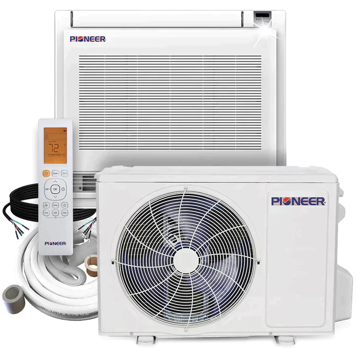 Pioneer® 12,000 BTU 21.5 SEER Floor Console Mini-Split Air Conditioner Heat Pump System Without Installation Kit, FYB012GMFILCAD-00