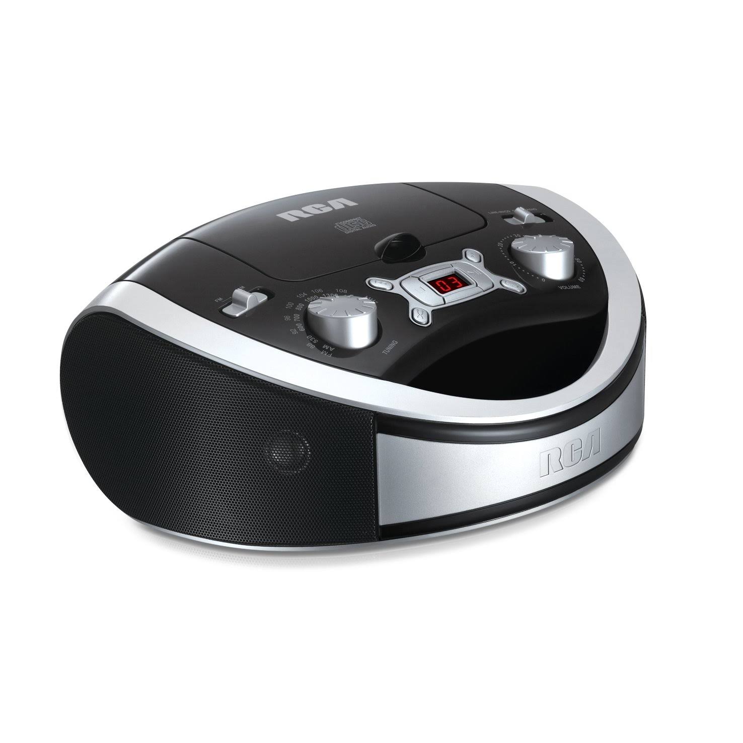 RCA RCD331BK Portable CD Player with Am/fm Radio - Black
