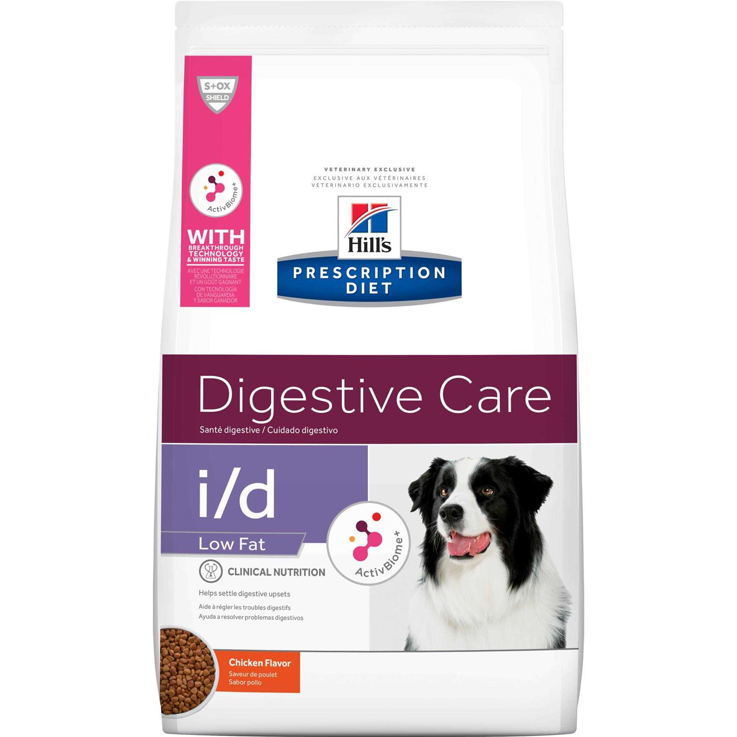 Hill's Prescription Diet i/d Digestive Care Low Fat Chicken Flavor Dry Dog Food - Pet Supplies online store