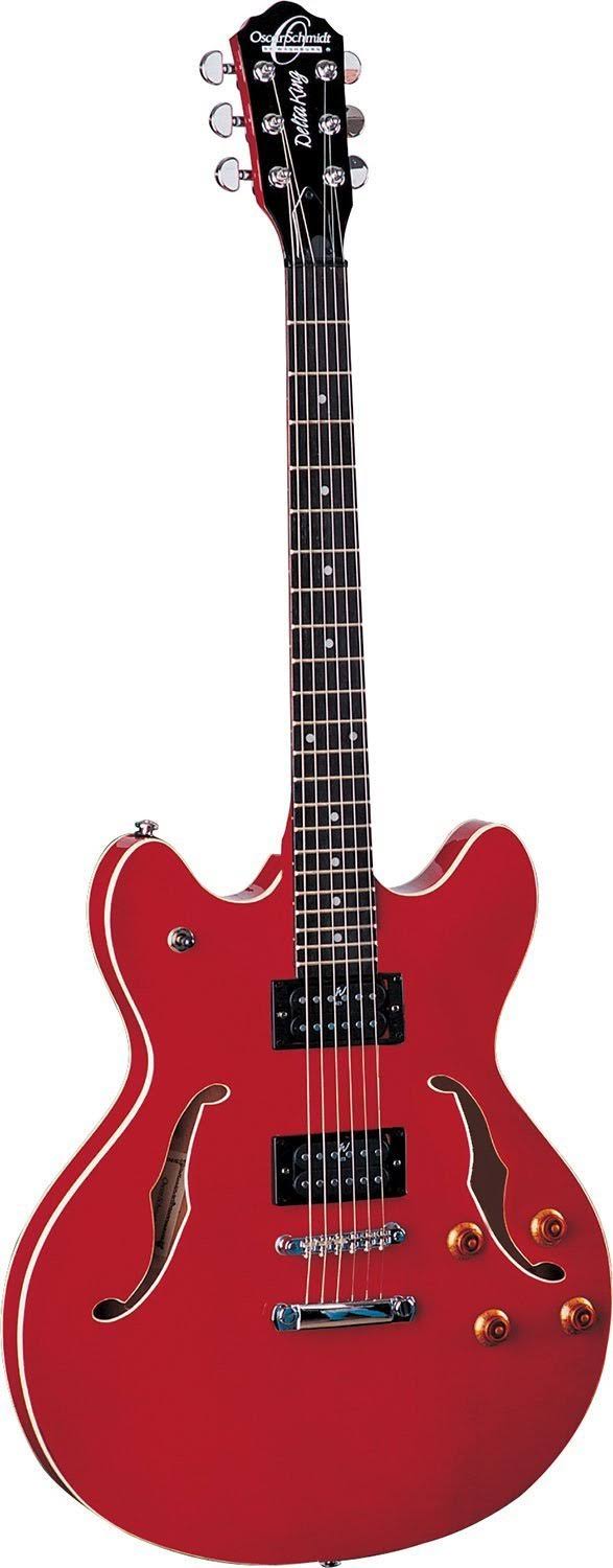 Oscar Schmidt Oe30ch Semi Hollowbody Electric Guitar - Cherry