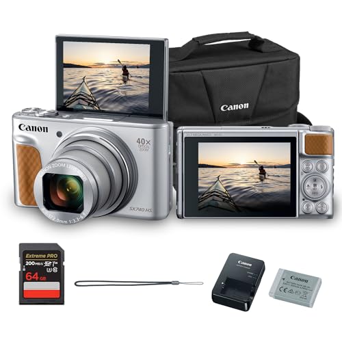 Canon PowerShot SX740 HS Digital Camera | 20.3MP CMOS Sensor, 40x Optical Zoom, 4K UHD Video