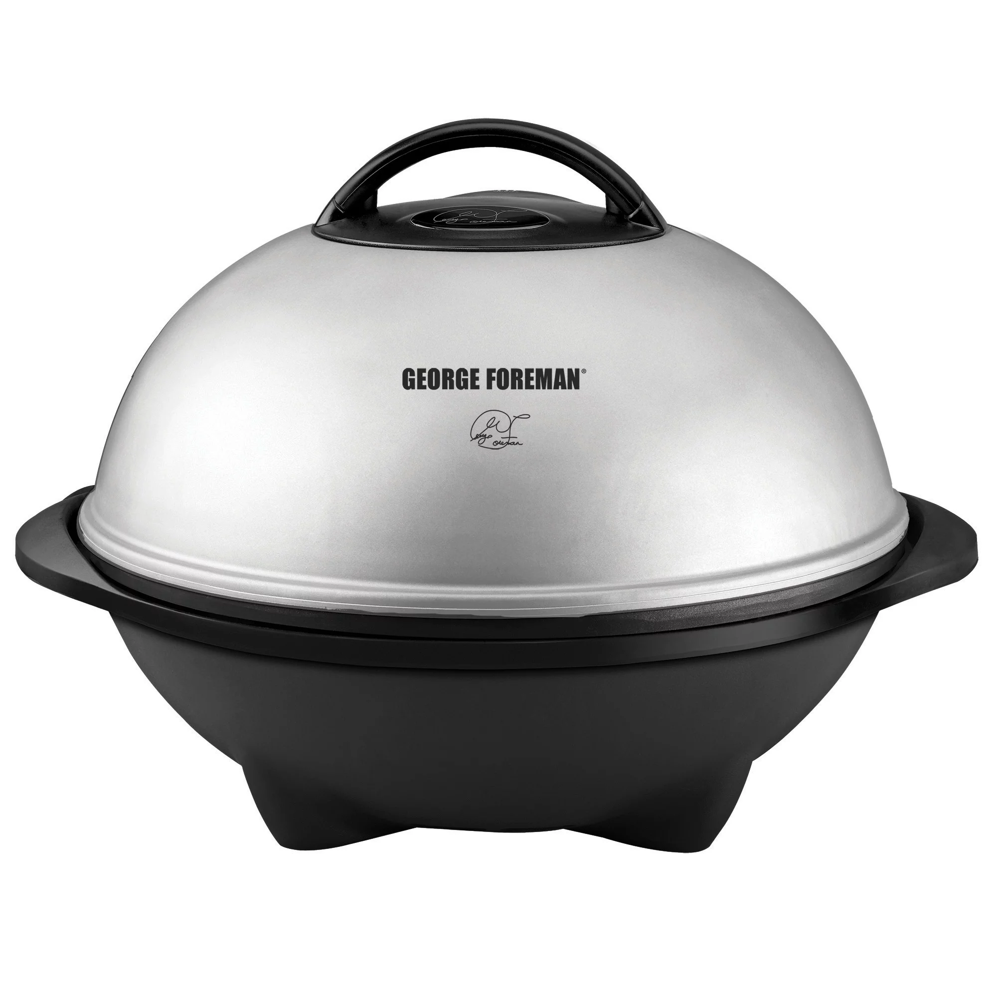 George Foreman 15-Serving Indoor/Outdoor Electric Grill, Silver, GGR50B - Radiant Selections