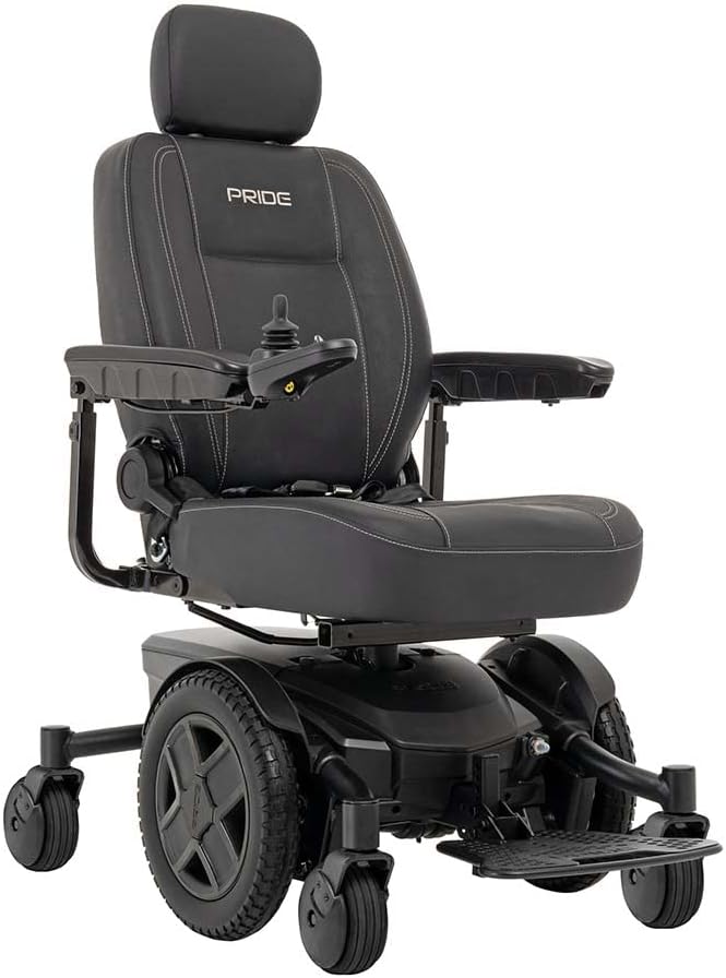 Pride Mobility Jazzy EVO 613 Group 2 Power Chair, in-line, Mid Wheel Drive, Motorized Electric Wheelchair for Adults, 300 lbs. WC, Up to 5.1 MPH
