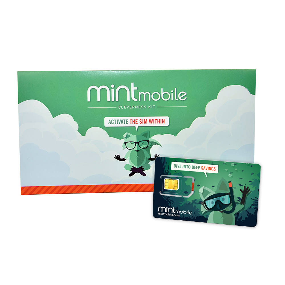 Mint Mobile Wireless Plan | Unlimited Talk, Text & Data for 3-Months (3-in-1 GSM SIM Card)