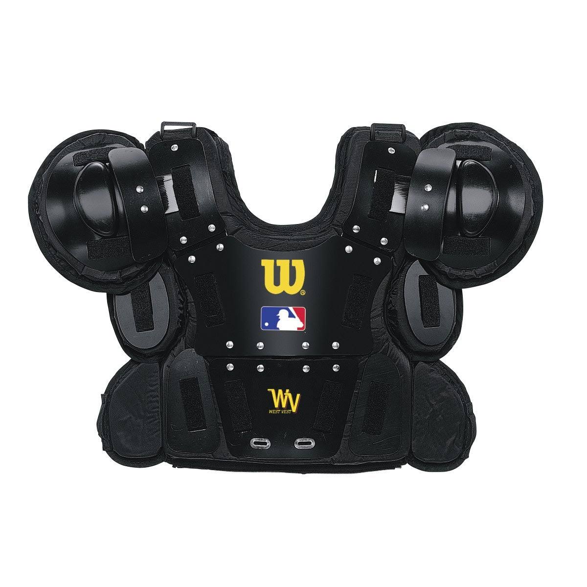 Wilson Pro Gold Umpire Chest Protector - L/XL - Black - Megean
