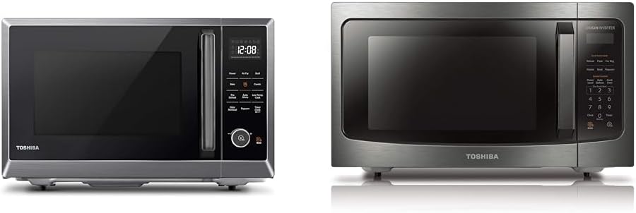 TOSHIBA Air Fryer Combo 8-in-1 Countertop Microwave Oven, Convection, Broil