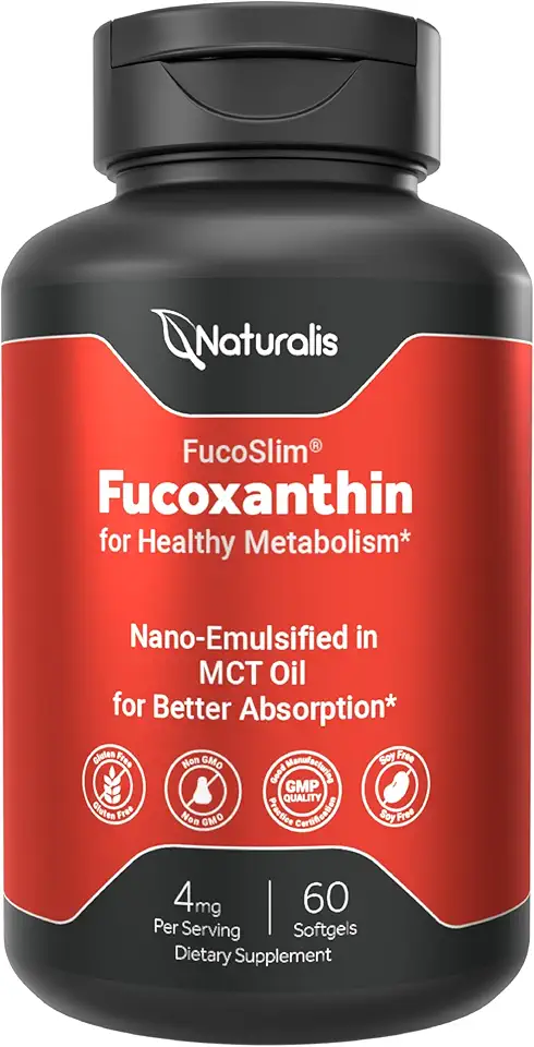New Zealand Fucoxanthin (4mg) | Made with FucoSlim® | Non-GMO, Soy & Gluten Free | 60 Softgels (2 Month Supply) - Kansas Nuitrition - HNZSDS