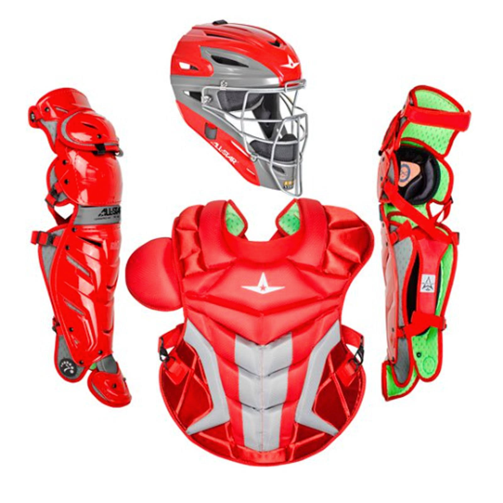 All-Star S7 Axis Adult Pro Catching Kit - Scarlet