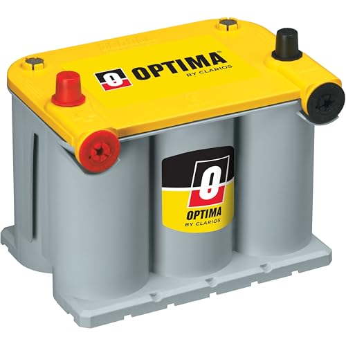 OPTIMA Batteries High Performance D75/25 YellowTop Dual Purpose Sealed AGM Car, Truck and SUV Battery, 620 CCA, Dual Terminal, Maintenance Free