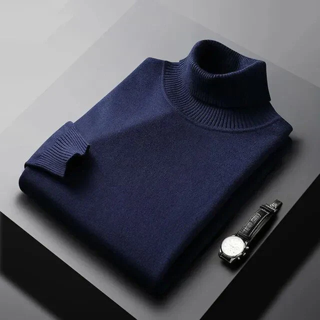 Lorenzo™ | Premium Cashmere Turtleneck Sweater