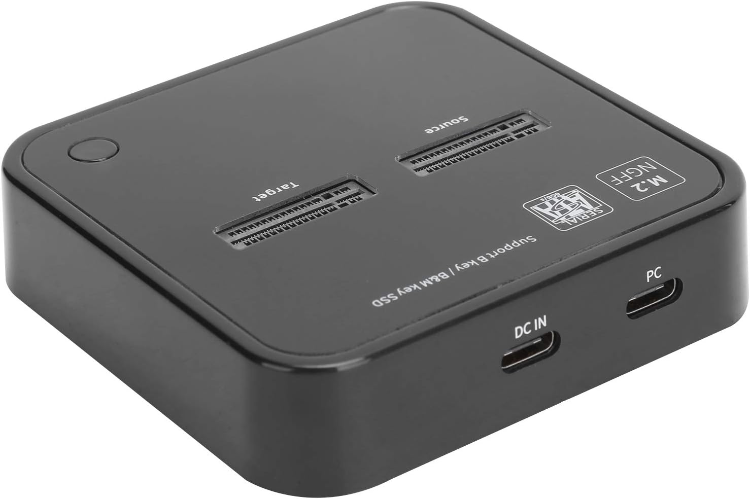 Dual Bay Hard Drive Duplicator Dock,M.2 SSD Duplicator,Solid State Disk Duplicator Docking Station,Offline Clone Disk Copy SATA Dock,Plug and Play