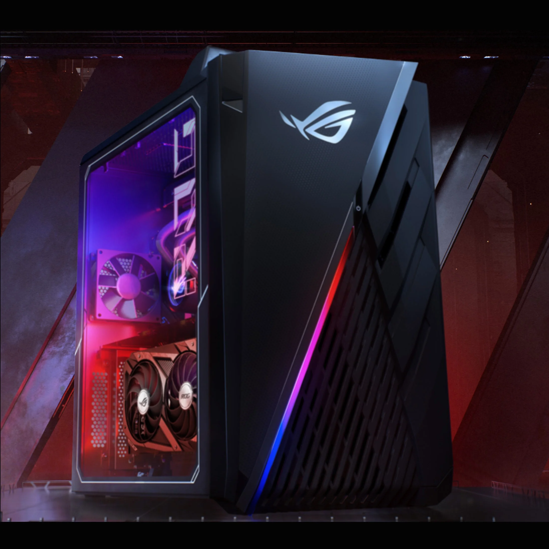 ASUS ROG Gaming Tower Desktop, Intel Core i7-13700KF, NVIDIA GeForce RTX 4070, 32GB DDR5 RAM, 1TB SSD, HDMI, DP Port, Wired KB & Mouse, Wi-Fi 6
