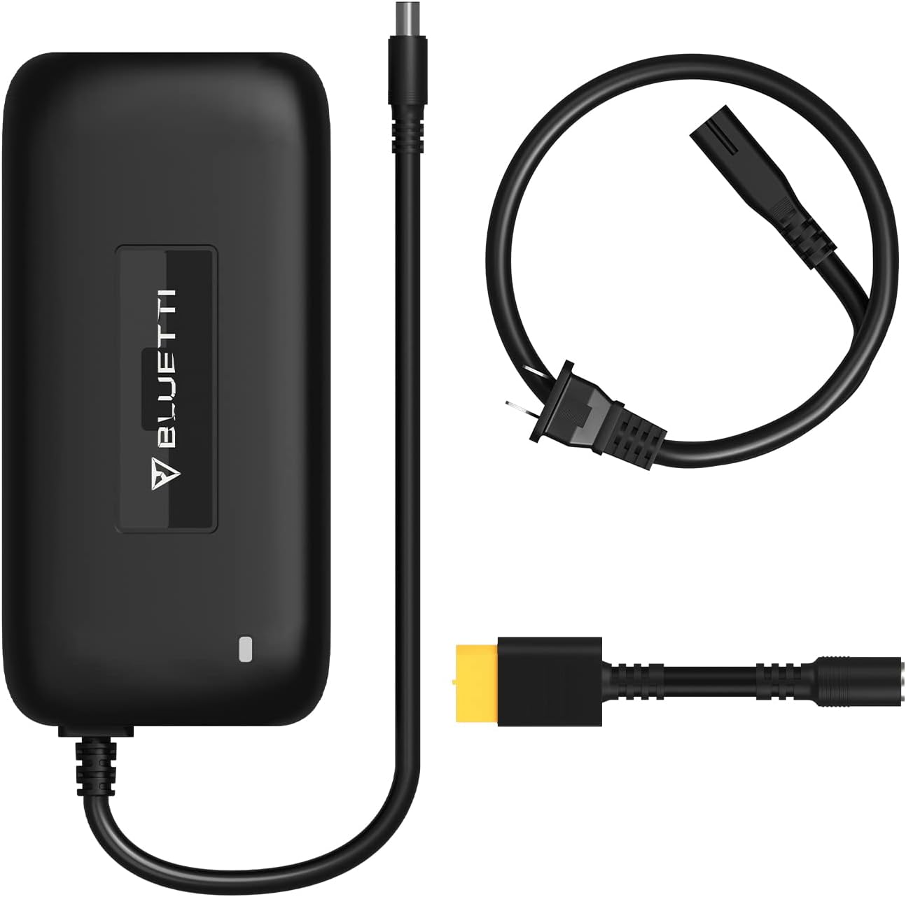 BLUETTI 200W AC Adapter + DC7909 to XT-60 Female Cable, Compatible w/ EB55/EB70S/EB70 Portable Power Station, Dual-Charging EB55 Solar Generator