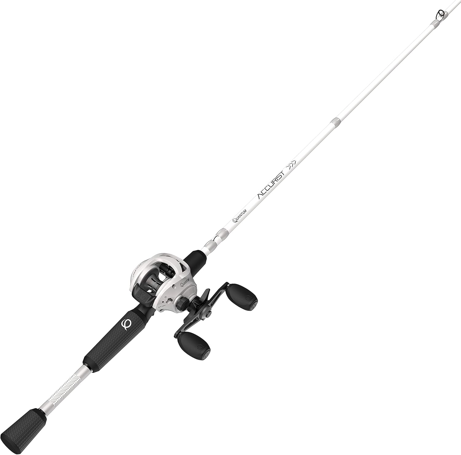 Quantum Accurist Baitcast Reel and Fishing Rod Combo, 7-Foot 1-Piece Fishing Pole with ComfortGrip Rod Handle, One-Piece Aluminum Frame