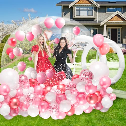 10FT Bubble House, Clear Balloon House, PVC Bubble House Dome Inflatable for Kids