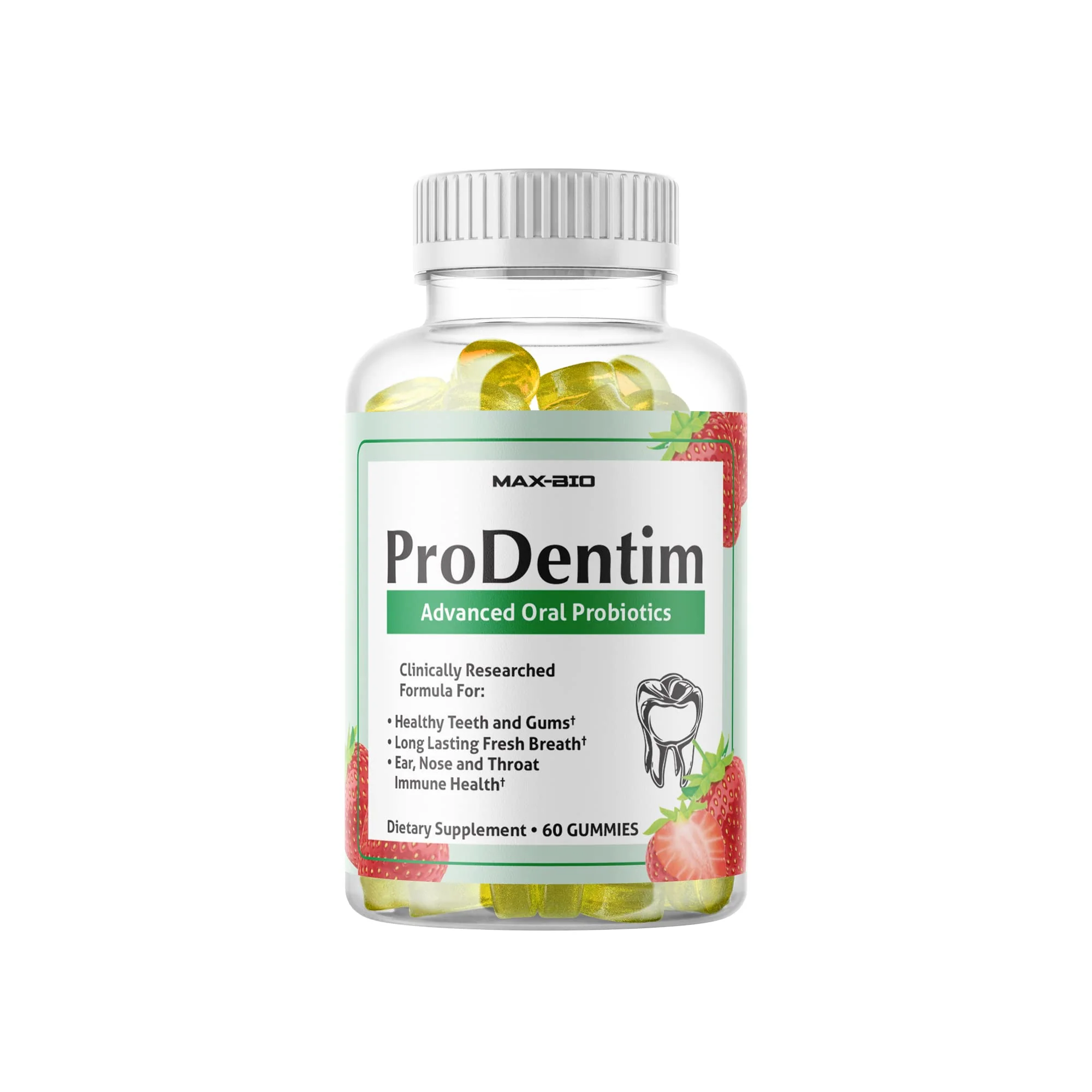 Max-Bio Prodentim Advanced Formula Probiotic Supplement Chewable Gummies for Gums and Teeth