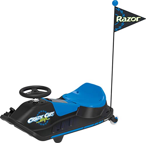 Razor Crazy Cart Shift for Kids Ages 6+ (Low) 8+ (High) - 12V Electric Drifting Go Kart - High/Low Speed Switch and Simplified Drifting System