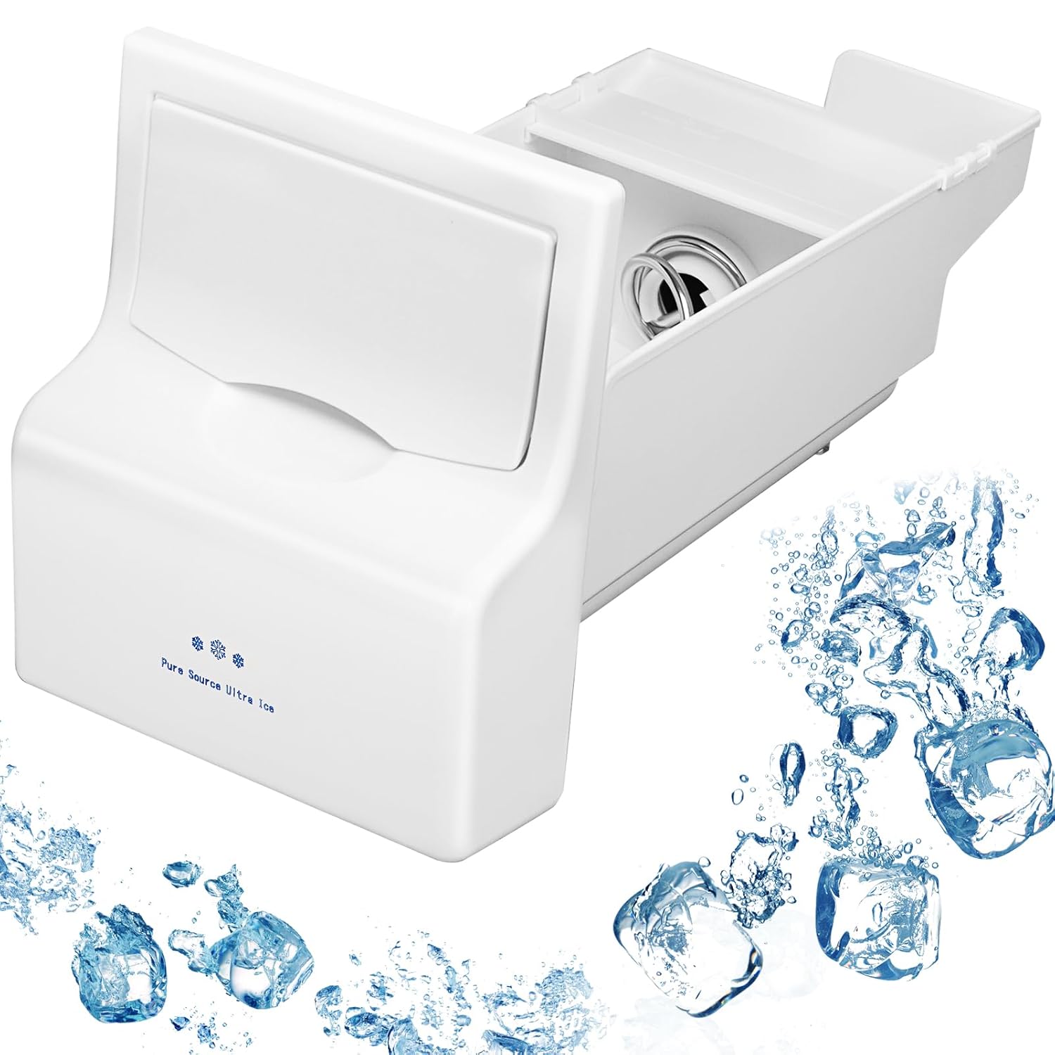 Upgraded 241860803 Refrigerator Ice Bucket Assembly Compatible with Frigidaire Ice Maker Replacement Ice Bin Container Parts AP4300918 LFSS2612TF0