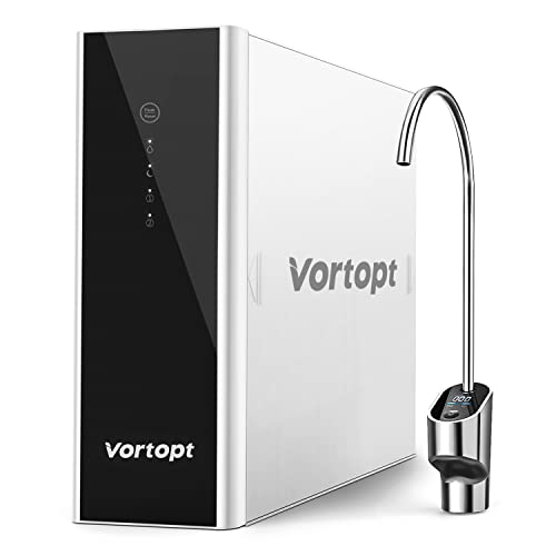 Vortopt Reverse Osmosis System Water Filter - Under Sink Water Purifier, Tankless RO Water Filter System, 0.0001um Purification for Drinking